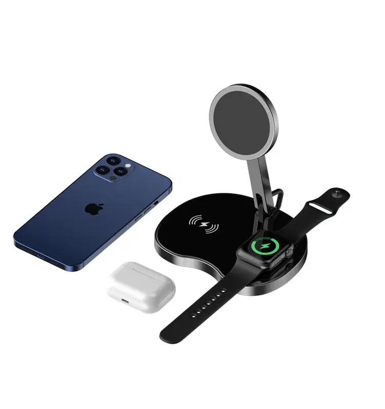 Magnetic Folding Desktop Table Fast Qi Quick Charge Max 15W 3 in 1 Wireless Charger Stand for iphone 12
Magnetic Folding Desktop Table Fast Qi Quick Charge Max 15W 3 in 1 Wireless Charger Stand for iphone 12