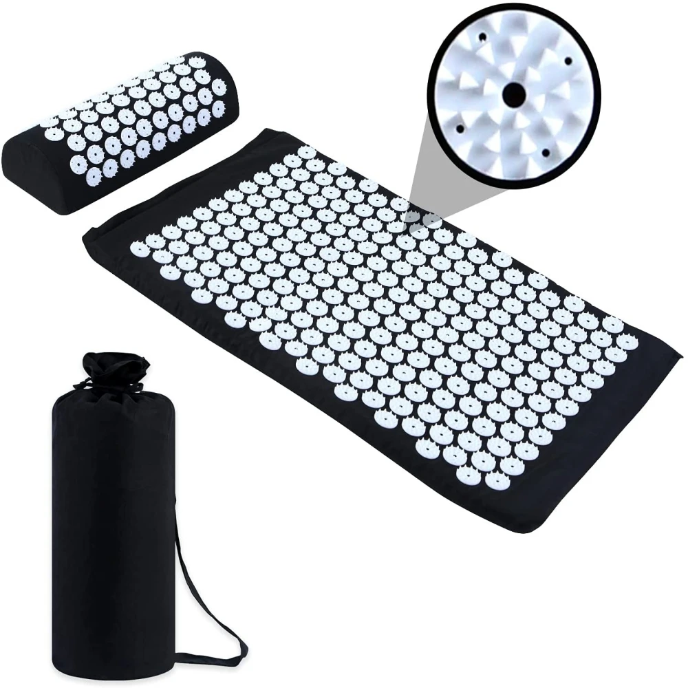 Acupressure Sensi Massage Pillow Set applicator for Neck Foot Yoga Mat with Needle Back Cushion
Acupressure Sensi Massage Pillow Set applicator for Neck Foot Yoga Mat with Needle Back Cushion