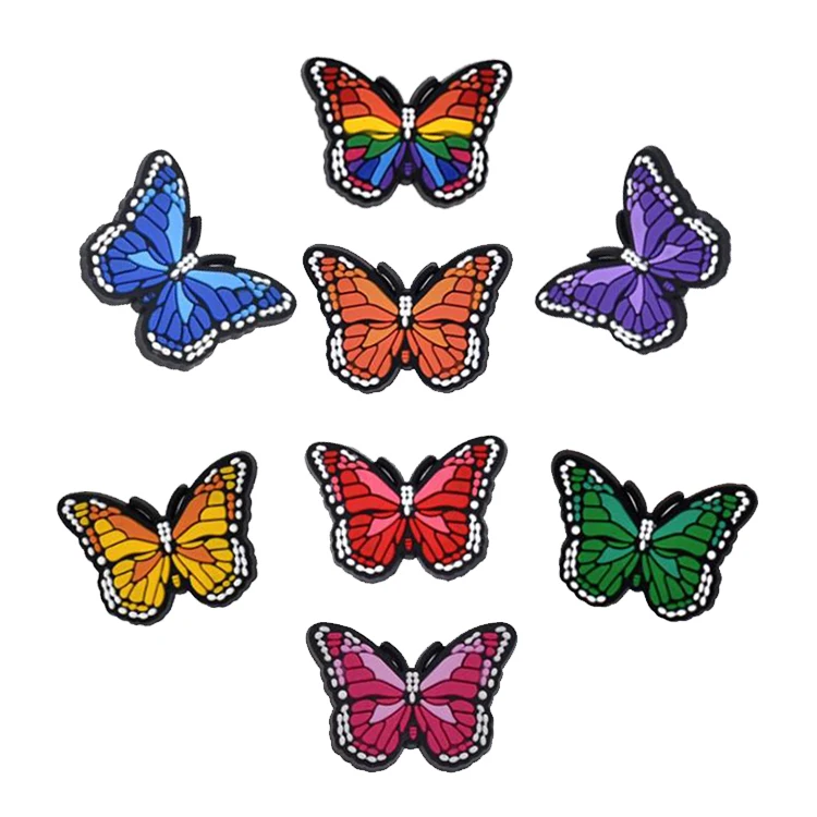 Cheaper fashion butterfly decoration accessories designer beach shoe charms most popular, As pictures show
Cheaper fashion butterfly decoration accessories designer beach shoe charms most popular, As pictures show