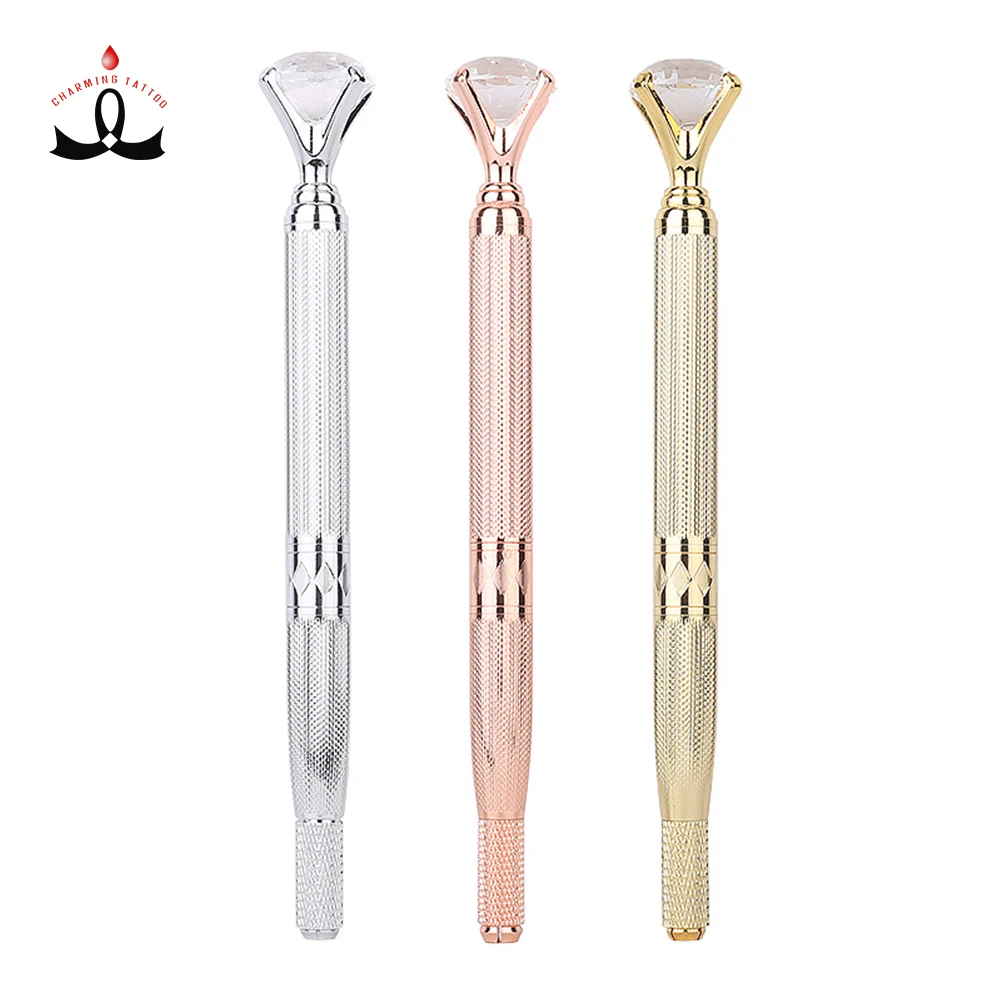 Charming Tattoo Microblading Manufacturer Upscale Diamond Manual Pen Eyebrow Tattoo Microblading Pen With Box, Gold
Charming Tattoo Microblading Manufacturer Upscale Diamond Manual Pen Eyebrow Tattoo Microblading Pen With Box, Gold