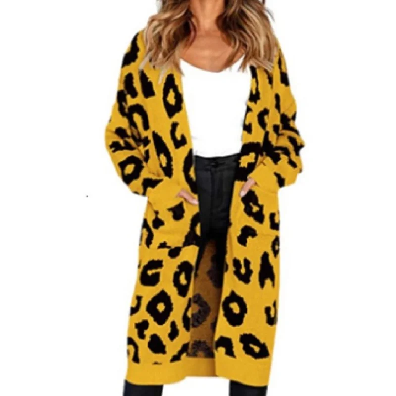 Wholesale Fall Oversized Cashmere Leopard Christmas Cardigan Knitted Long Sweater Women Cardigan For Women DOM112-20074
Wholesale Fall Oversized Cashmere Leopard Christmas Cardigan Knitted Long Sweater Women Cardigan For Women DOM112-20074