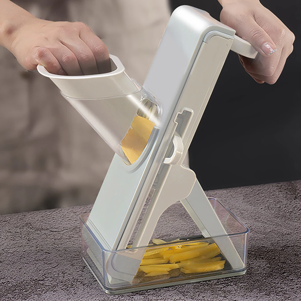 4 In 1 Multifunctional Vegetable Cutter Lemon Slicing Kitchen Chopping Grating Slicing Grater Not Hurting Your Hands, Gray,blue
4 In 1 Multifunctional Vegetable Cutter Lemon Slicing Kitchen Chopping Grating Slicing Grater Not Hurting Your Hands, Gray,blue