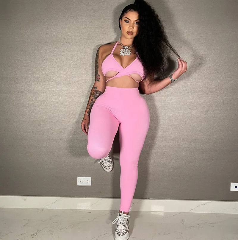 latest fashion two piece set women clothing tracksuit casual outfits bandage tops and pants jogger suits, Black, white, orange. blue, pink, gray, red. purple
latest fashion two piece set women clothing tracksuit casual outfits bandage tops and pants jogger suits, Black, white, orange. blue, pink, gray, red. purple