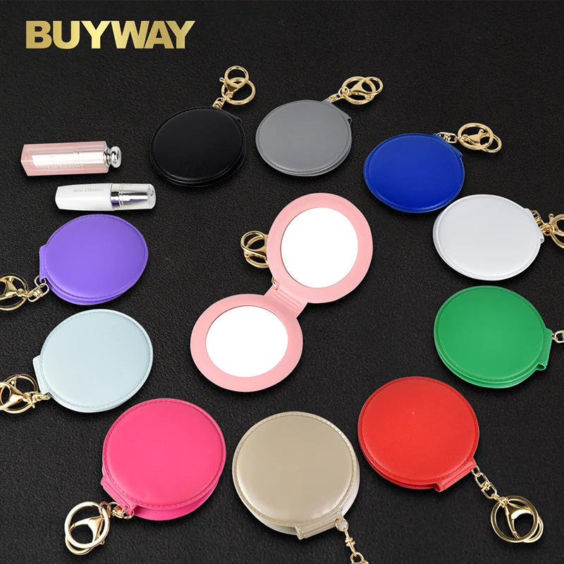 Buyway mirror factory plastic mini folding pocket compact purse mirror with keychain with custom logo, 11 color
Buyway mirror factory plastic mini folding pocket compact purse mirror with keychain with custom logo, 11 color