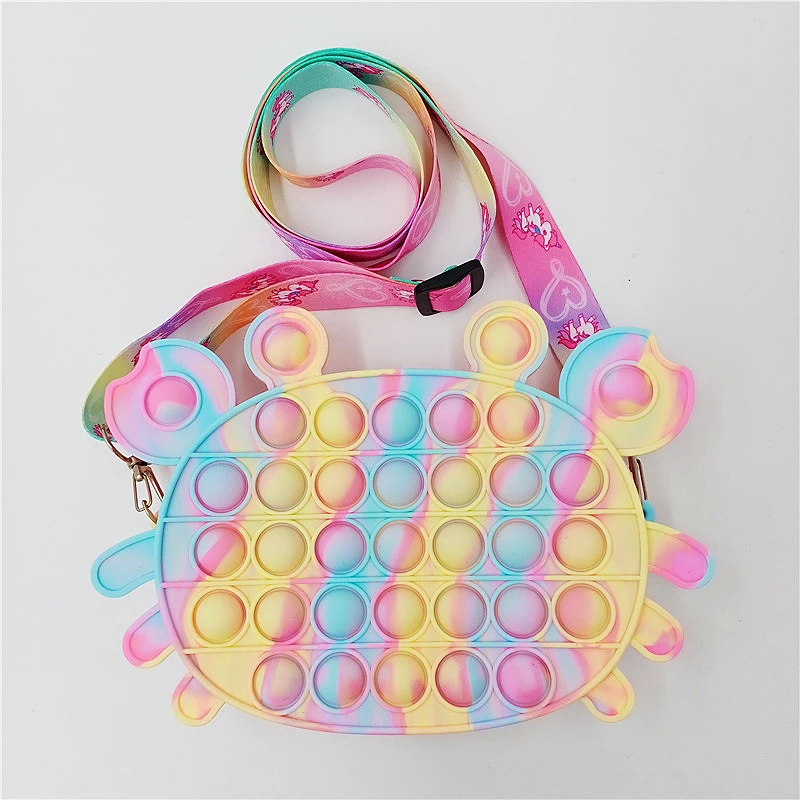 Wholesale Zipper Purse Fidget Purses Push Press Silicone Storage Bag Big Size Crab Carton Kids Pop It coin purse and handbags, 1 colors
Wholesale Zipper Purse Fidget Purses Push Press Silicone Storage Bag Big Size Crab Carton Kids Pop It coin purse and handbags, 1 colors