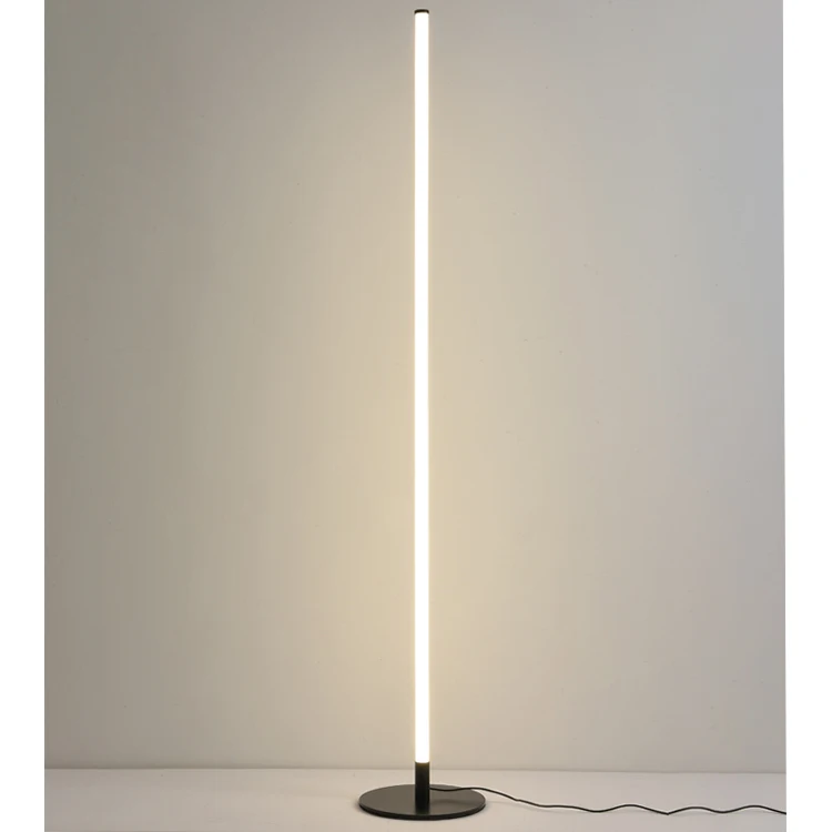 Slim acrylic 360 degree luminous LED linear tube for living room bedroom floor light