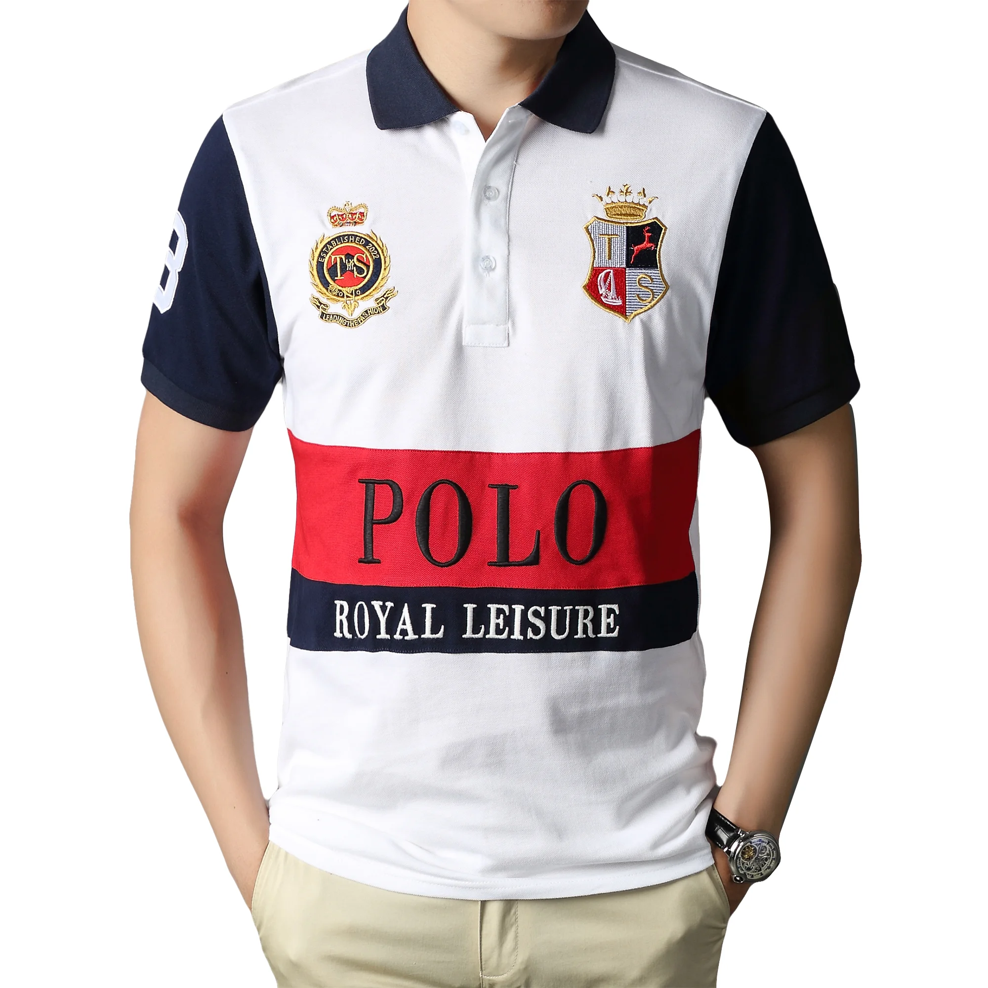 Wholesale OEM Camisa custom logo plus size Color contrast golf t shirts cotton Sport short sleeve embroidered men's polo shirts
Wholesale OEM Camisa custom logo plus size Color contrast golf t shirts cotton Sport short sleeve embroidered men's polo shirts