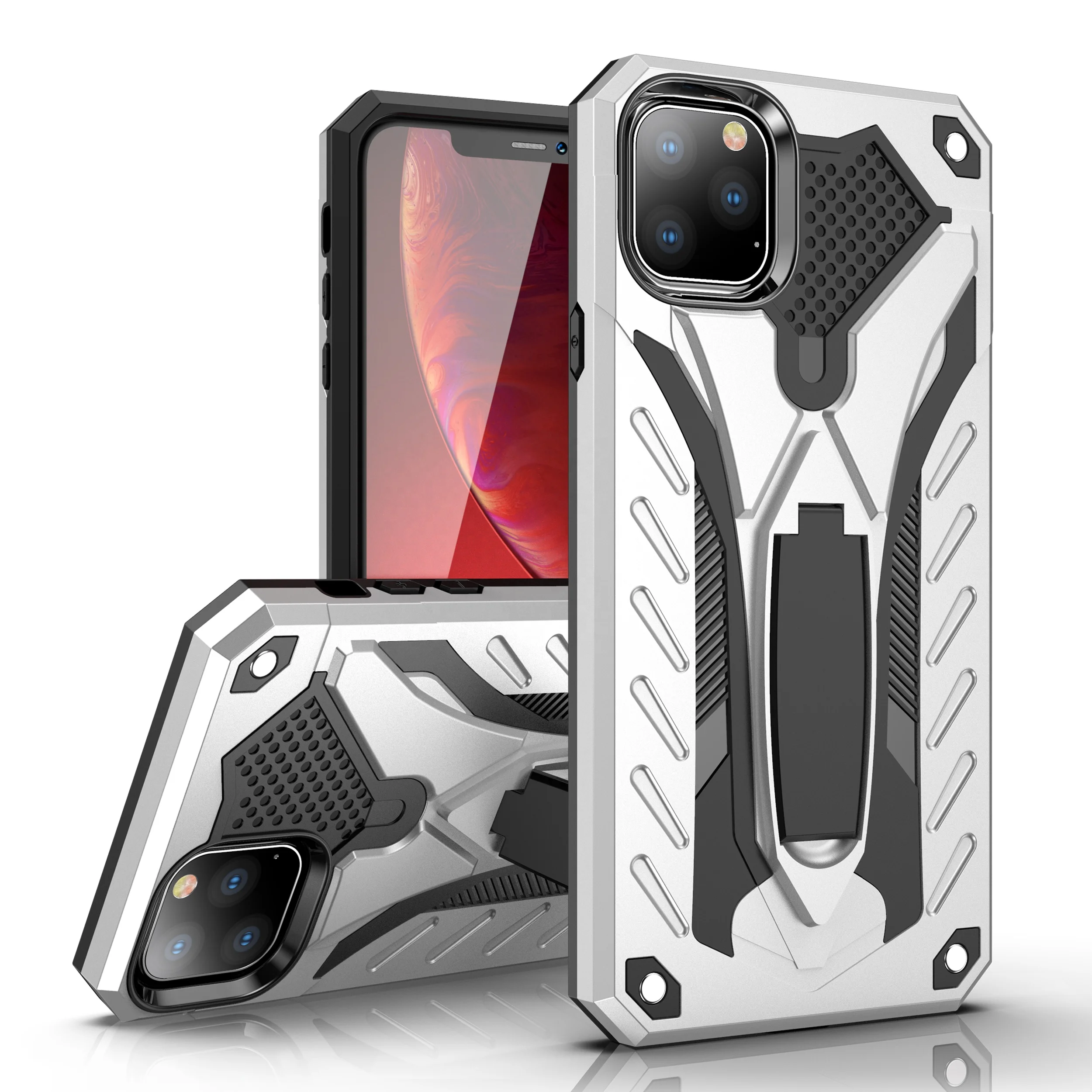 ZHIKE Hard PC Anti-Drop Mobile Phone TPU Cover with Stand Kickstand Shockproof Case for iPhone 11/11 Pro/11 Pro Max, Black, red, blue, silver, rose gold, luxury gold
ZHIKE Hard PC Anti-Drop Mobile Phone TPU Cover with Stand Kickstand Shockproof Case for iPhone 11/11 Pro/11 Pro Max, Black, red, blue, silver, rose gold, luxury gold