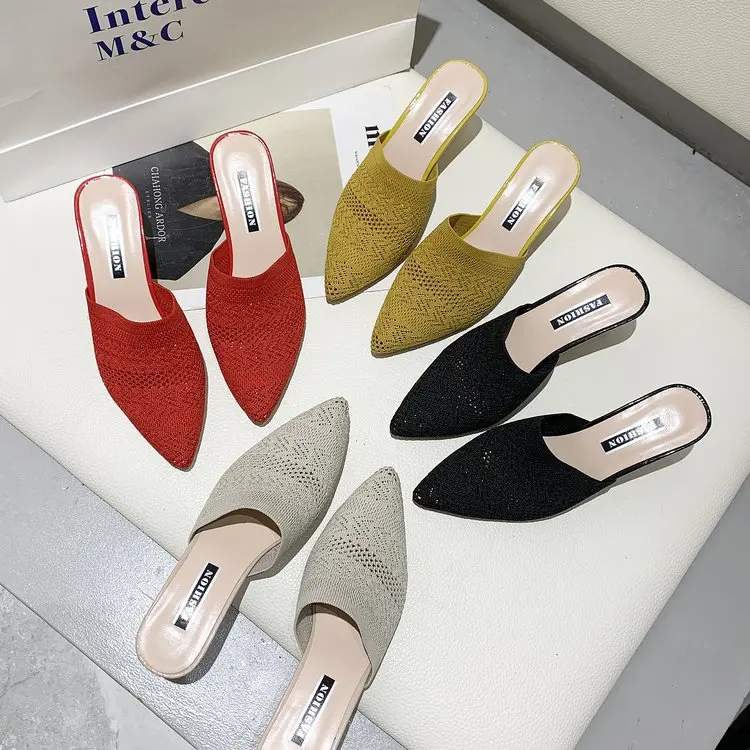 Half slippers female 2021 summer new style transdermal pointed stiletto Ladies slippers hollow, Different colors and support to customized
Half slippers female 2021 summer new style transdermal pointed stiletto Ladies slippers hollow, Different colors and support to customized