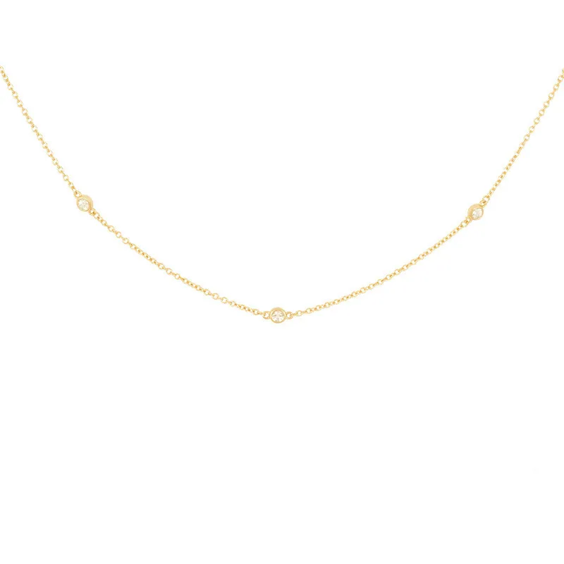 Customize Women Girls 18k Jewelry Small Bezel Cubic Zirconia Diamond 925 Sterling Silver Link Chain Necklace, Customized color
Customize Women Girls 18k Jewelry Small Bezel Cubic Zirconia Diamond 925 Sterling Silver Link Chain Necklace, Customized color