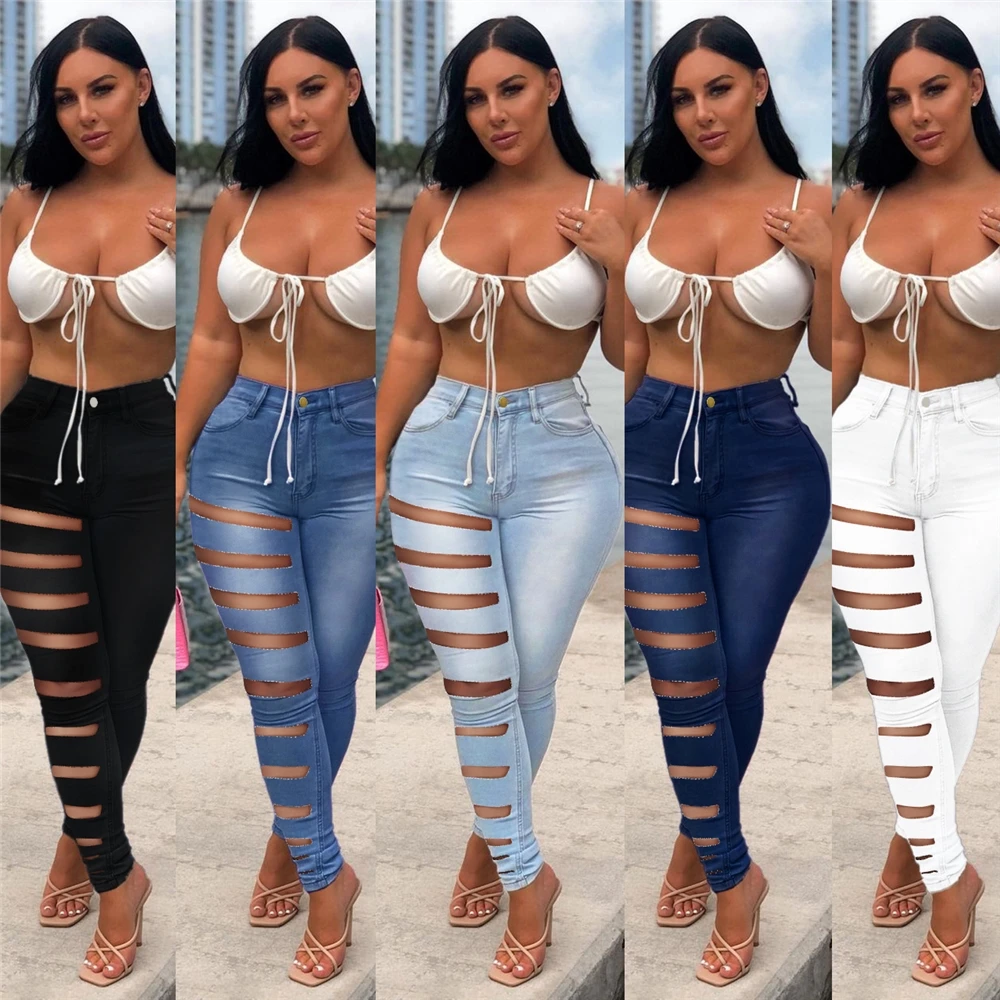 Z13 Latest Fall 2021 Women Clothes Casual High Waist Ripped Skinny Blue Jeans Denim, As pictures
Z13 Latest Fall 2021 Women Clothes Casual High Waist Ripped Skinny Blue Jeans Denim, As pictures