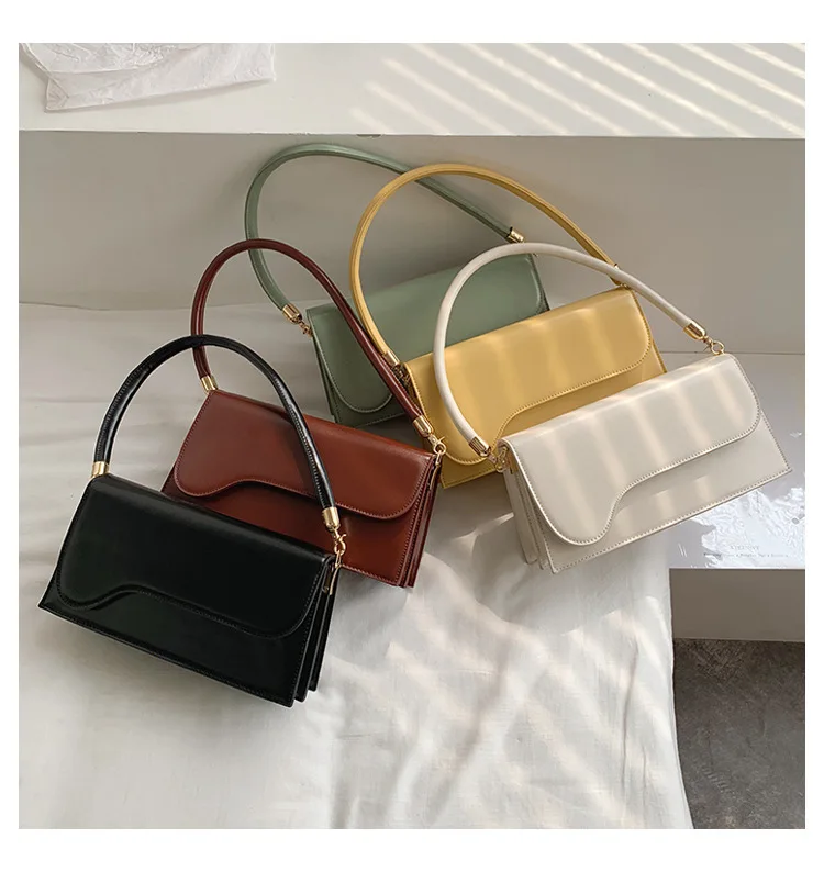 Vintage White Custom Underarm Classic Baguette Handbags Minimalist Woman Baguette Bag
Vintage White Custom Underarm Classic Baguette Handbags Minimalist Woman Baguette Bag