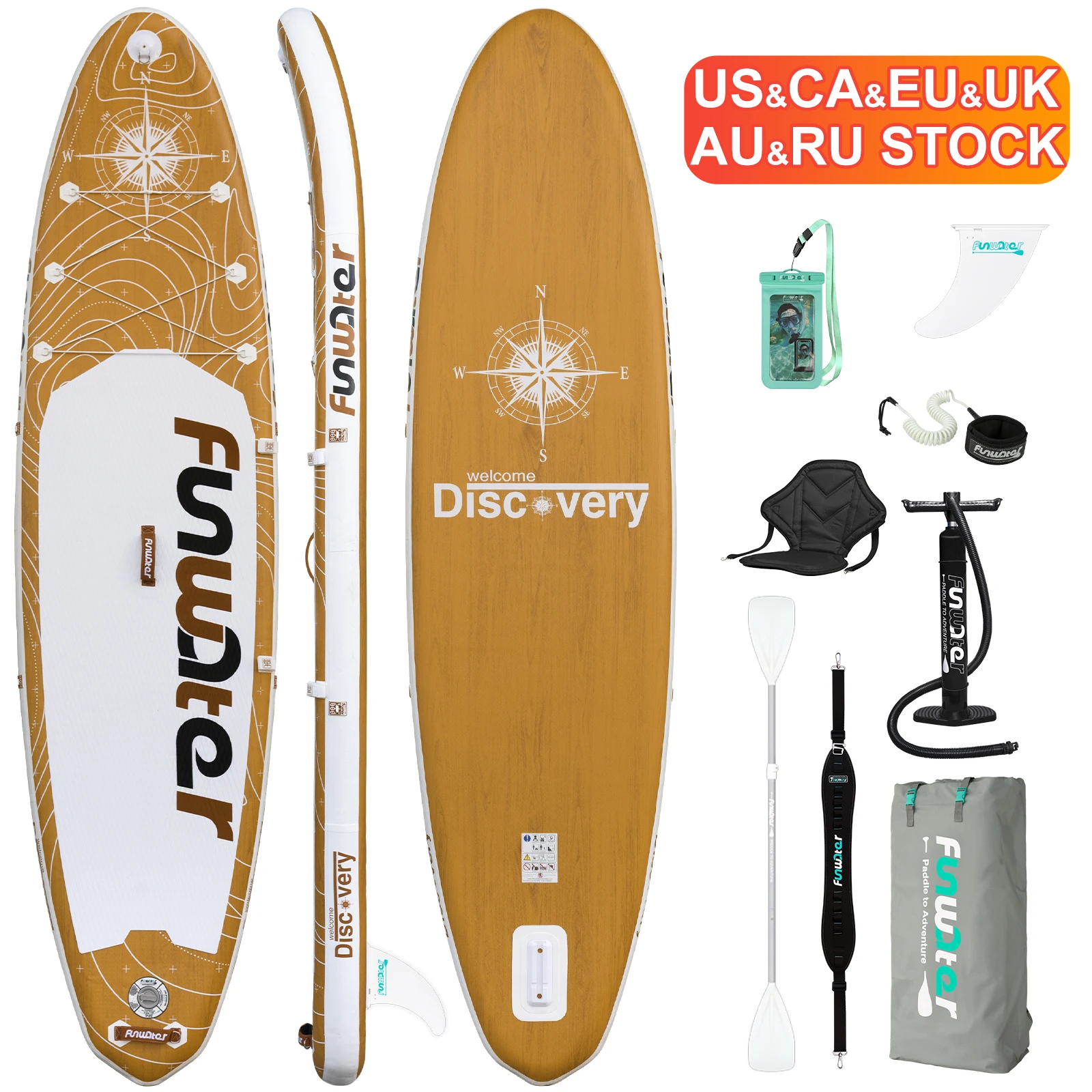 FUNWATER Dropshipping OEM wood paddleboard sup seat inflatable sup board standup paddleboard tabla sup board gladiator
FUNWATER Dropshipping OEM wood paddleboard sup seat inflatable sup board standup paddleboard tabla sup board gladiator