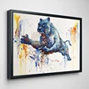 Black Panther Handmade Oil Painting Canvas Extra Large Abstract Decorations Home