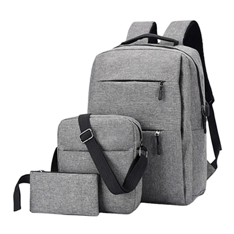 New casual men's backpack three-piece set Outdoor travel computer backpack Men's shoulder bag
New casual men's backpack three-piece set Outdoor travel computer backpack Men's shoulder bag