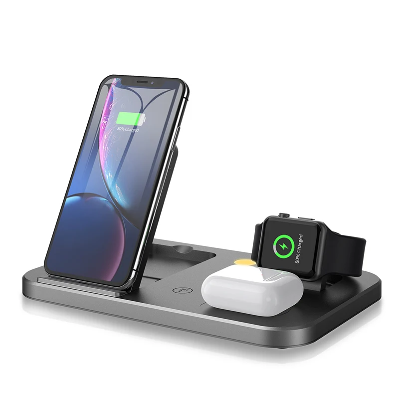 Portable 3 In 1 Qi Fast Charging Wireless Charger Stand Table Desk Lamp Wireless Charging Station For Mobile/Watch/Earphone, Silver grey
Portable 3 In 1 Qi Fast Charging Wireless Charger Stand Table Desk Lamp Wireless Charging Station For Mobile/Watch/Earphone, Silver grey
