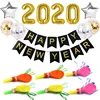 custom brand New Years Eve party supplies happy new year banner party balloons whistle balloon 2020 new year decorations