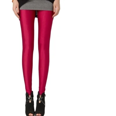 Portugal colorful shiny pants Thin cropped tight leggings Summer stretch feet pants Female
Portugal colorful shiny pants Thin cropped tight leggings Summer stretch feet pants Female