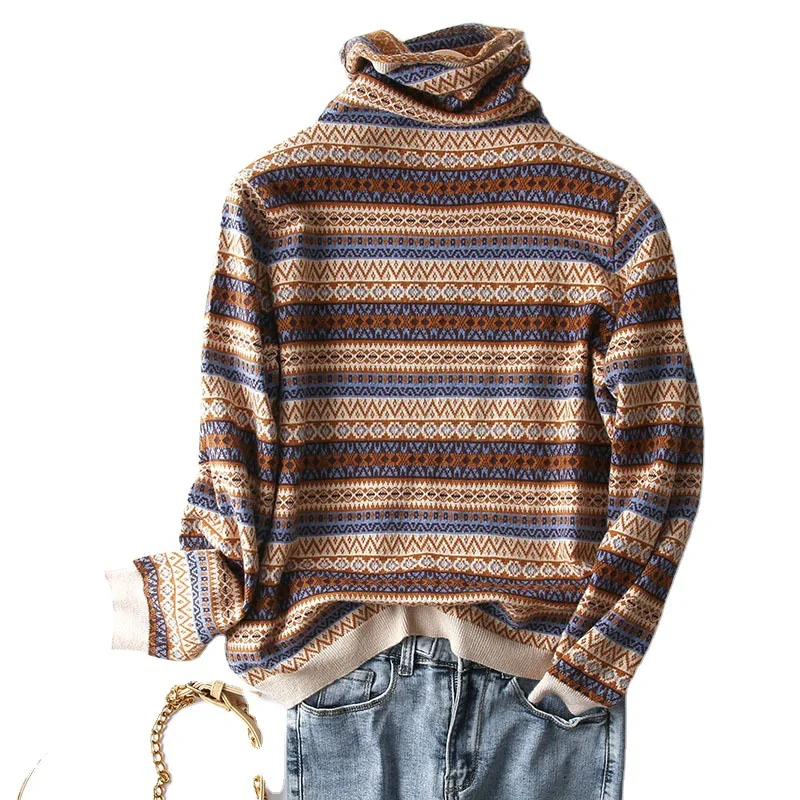 2020 autumn and winter cardigan women retro casual striped pile collar slim fit striped lapel cashmere sweater women, Picture
2020 autumn and winter cardigan women retro casual striped pile collar slim fit striped lapel cashmere sweater women, Picture