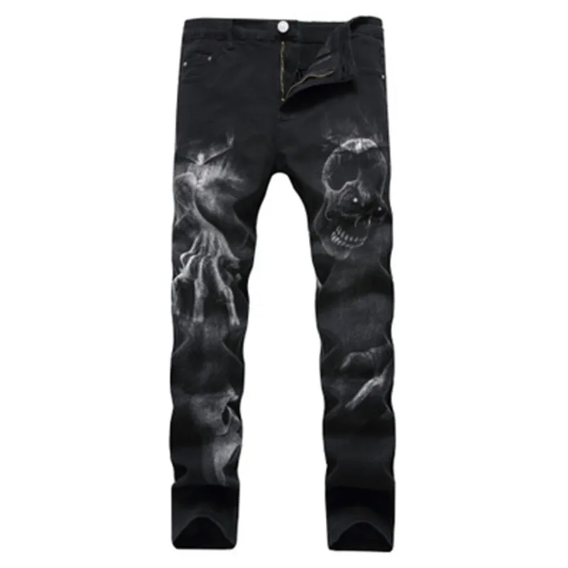 Modern Style Black Slim 3D Printed Stretch Jeans Personalized Print Fashion Men's North American Casual Pants, Customized color
Modern Style Black Slim 3D Printed Stretch Jeans Personalized Print Fashion Men's North American Casual Pants, Customized color