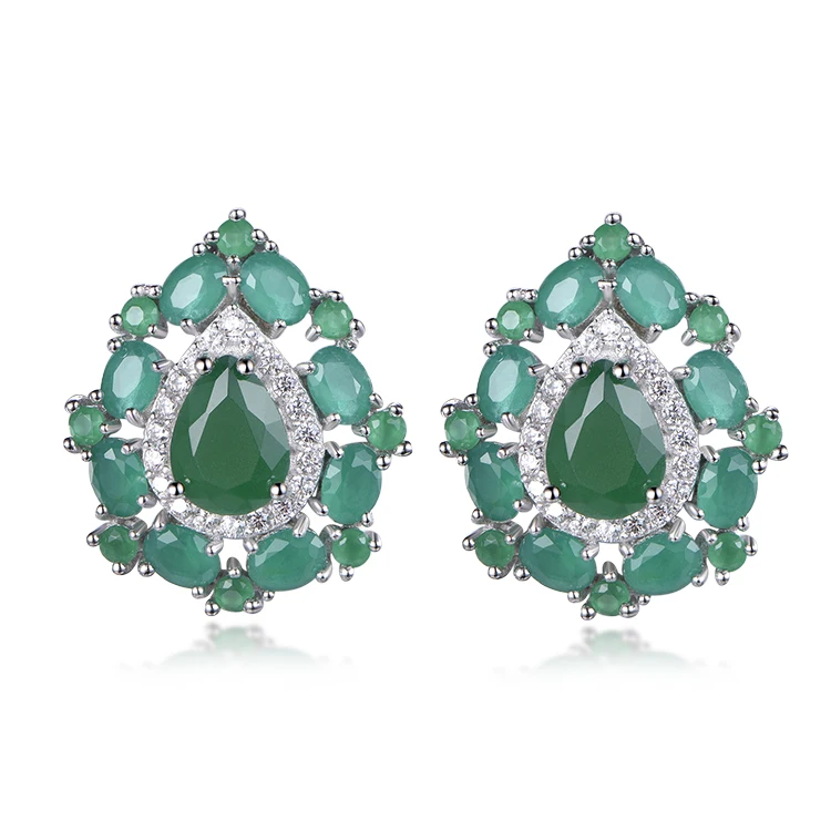 2020 Luxury Retro Trend Delicate Emerald Earrings Charm Earrings 925 Sterling Silver Earring
2020 Luxury Retro Trend Delicate Emerald Earrings Charm Earrings 925 Sterling Silver Earring