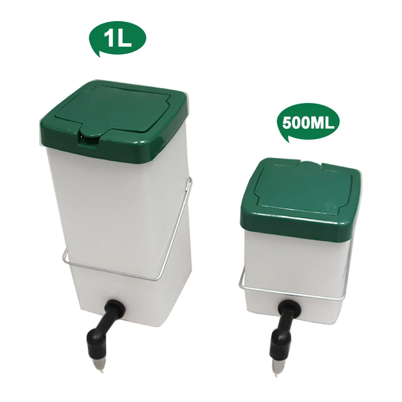 Bebederos de Agua para Aves de Corral de 500 ml/1000 ml, Bebederos de Agua para Conejos, Bebederos de Agua con Tetina