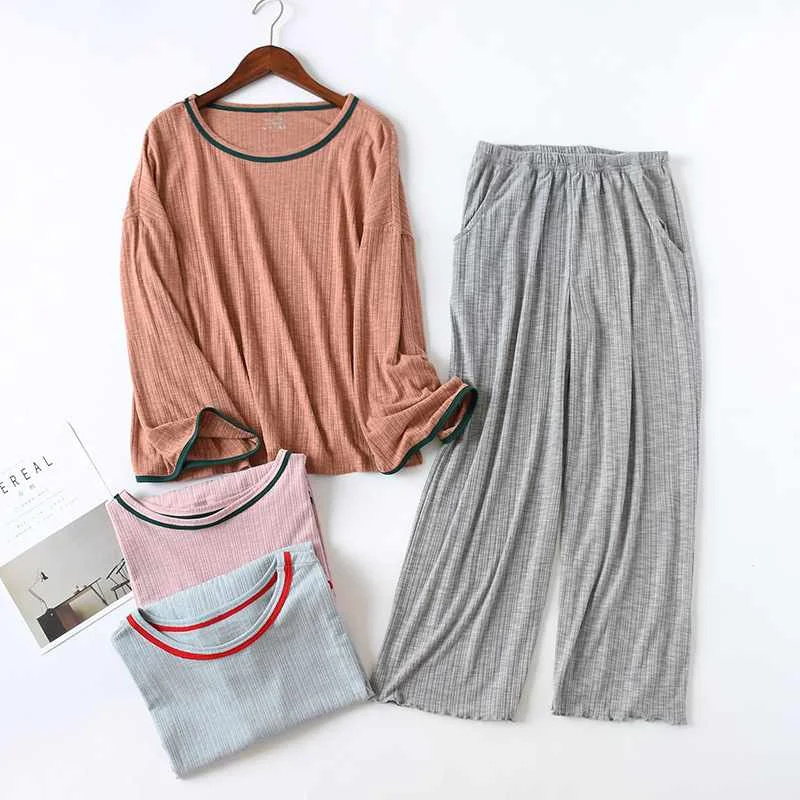 Japanese style spring and autumn ladies sleepwear two-piece large size home service suit female long-sleeved trousers suit summe, Required
Japanese style spring and autumn ladies sleepwear two-piece large size home service suit female long-sleeved trousers suit summe, Required
