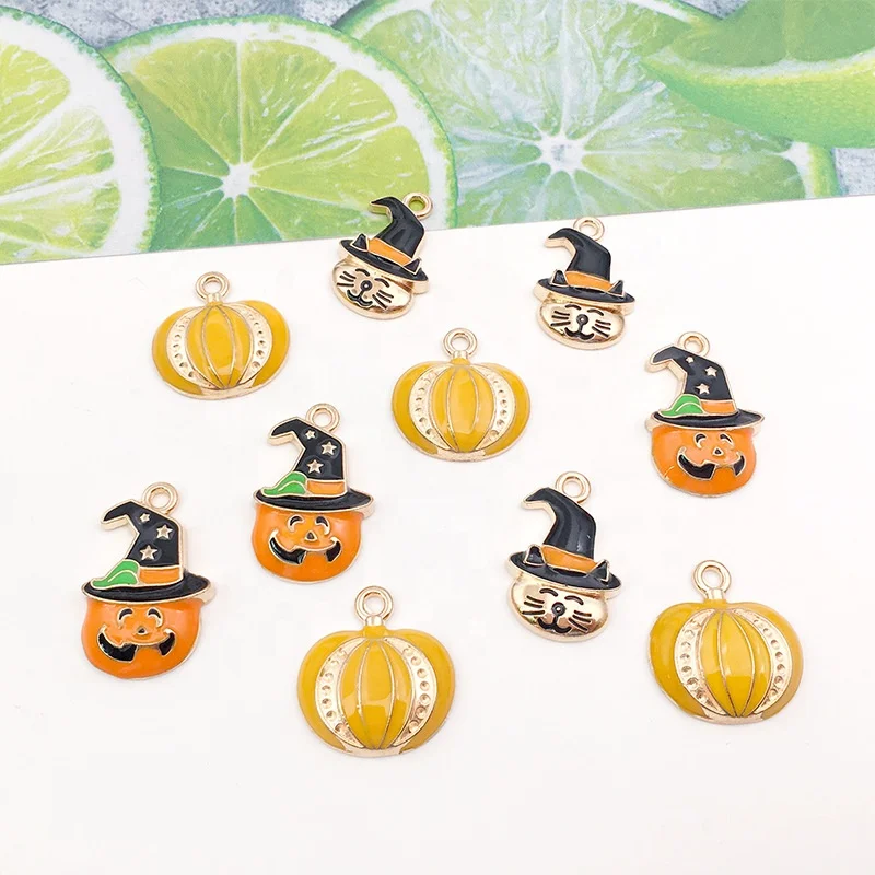 Halloween Enamel Alloy Charms Random Mixed Pumpkin Ghost Pendants Jewelry Making Accessory Festival Decor Jewelry making pendant, Picture show
Halloween Enamel Alloy Charms Random Mixed Pumpkin Ghost Pendants Jewelry Making Accessory Festival Decor Jewelry making pendant, Picture show