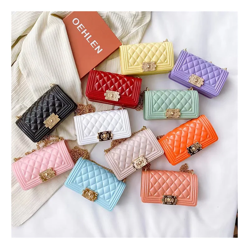 Wholesale solid Color Girls pvc Crossbody Bag kids jelly purse mini bag for women handbag ladies, 11 colors
Wholesale solid Color Girls pvc Crossbody Bag kids jelly purse mini bag for women handbag ladies, 11 colors