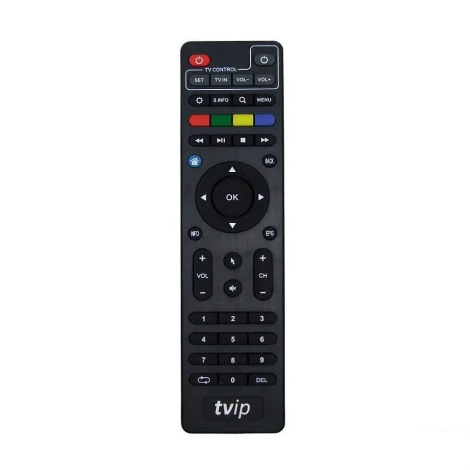 New remote control for TVIP Tvip410 Tvip412 Tvip415 Tvip605 TvipS300 Iptv HD Multimedia Stalker Streamer WLAN
New remote control for TVIP Tvip410 Tvip412 Tvip415 Tvip605 TvipS300 Iptv HD Multimedia Stalker Streamer WLAN