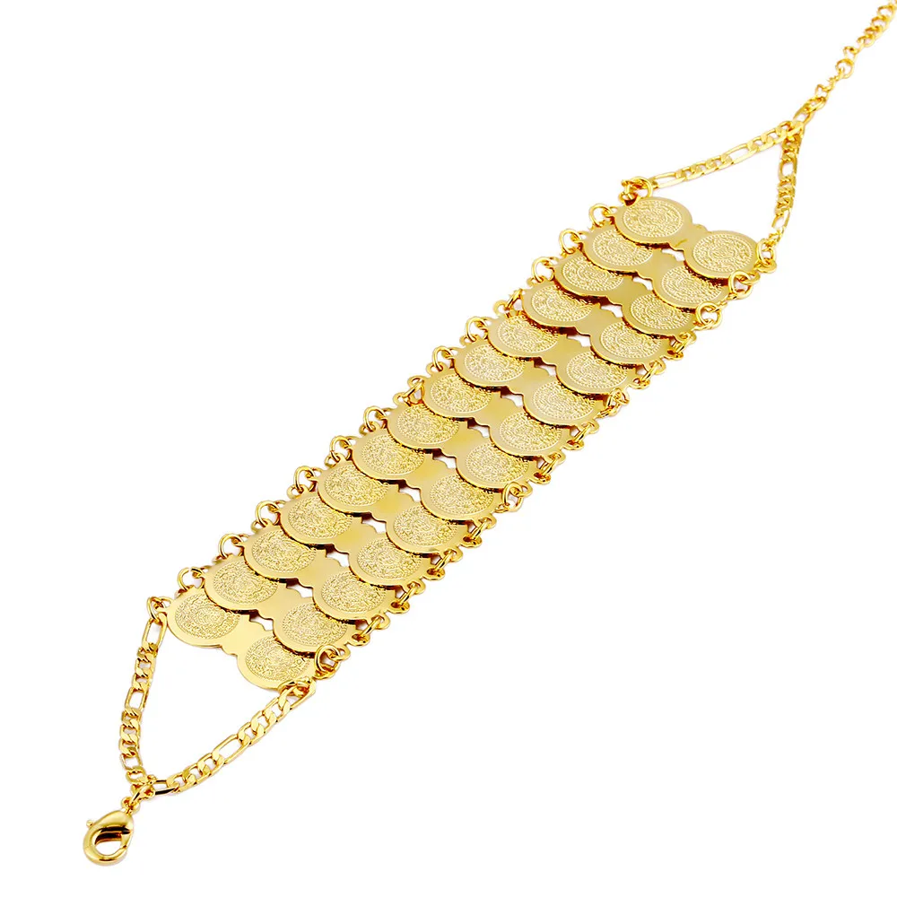 Ethlyn Coins Bracelet for Women Islam Muslim Arab Coin Money Sign Gold Color Middle Eastern Jewelry Bangle Metal Coin gift B103
Ethlyn Coins Bracelet for Women Islam Muslim Arab Coin Money Sign Gold Color Middle Eastern Jewelry Bangle Metal Coin gift B103