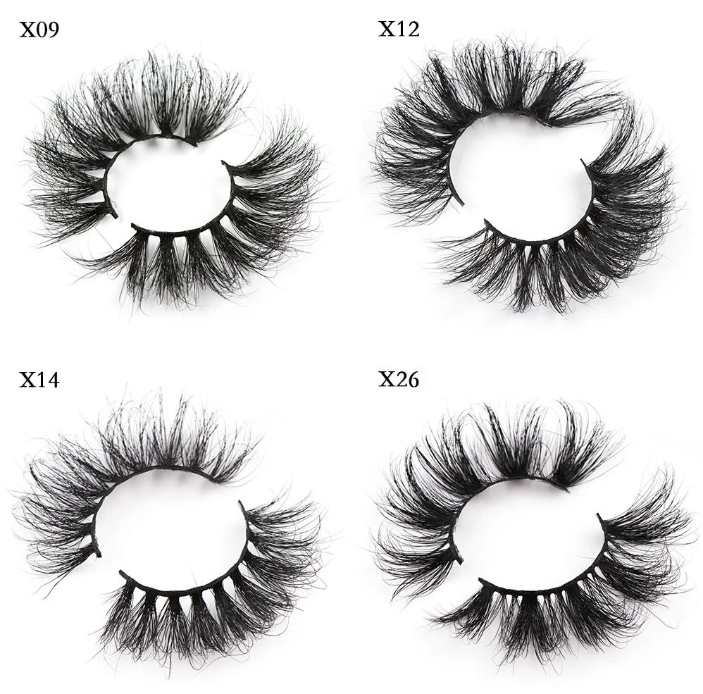 Siberian mink eyelashes 100% real wholesalers super fluffy 25MM mink eyelashes with luxury eyelash box packaging
Siberian mink eyelashes 100% real wholesalers super fluffy 25MM mink eyelashes with luxury eyelash box packaging
