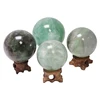 Divination Ornament Spiritual Chakra Healing Crystal Quartz Sphere Stone Fluorite Ball 20-50mm