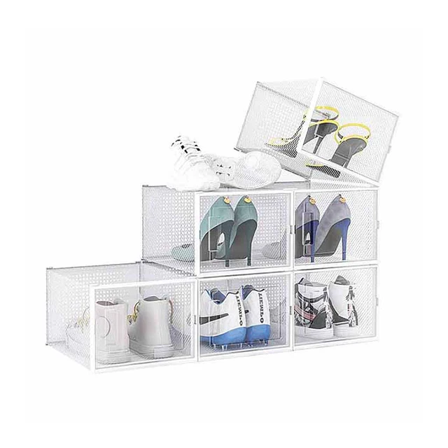 12 Pack Drawer Type Stackable Shoe Container Store Side Open Shoe Boxes, Black\white (optional)
12 Pack Drawer Type Stackable Shoe Container Store Side Open Shoe Boxes, Black\white (optional)