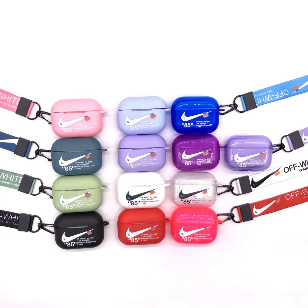 Fashion brand colors clear soft TPU anime earphone cover case with lanyard with hot printed band and hook
Fashion brand colors clear soft TPU anime earphone cover case with lanyard with hot printed band and hook