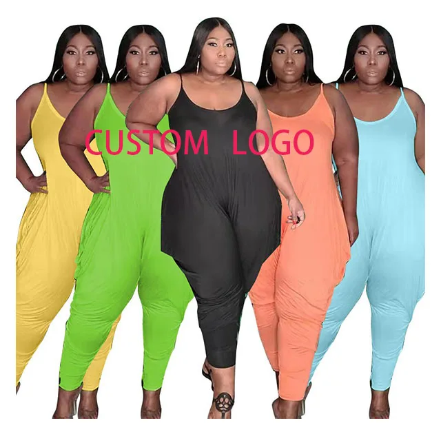 GX7241 wholesale 2021 solid color jumpsuit plus size women casual slip jumpsuit fashion clothing for women, Picture
GX7241 wholesale 2021 solid color jumpsuit plus size women casual slip jumpsuit fashion clothing for women, Picture