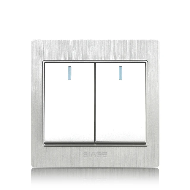 Safty BS Standard Electric 2 Gang Double Pole Switch