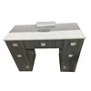 Wooden vintage nail table with drawers professional manicure table for hot sale
