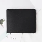 Customized Genuine Saffiano Leather men wallet slim