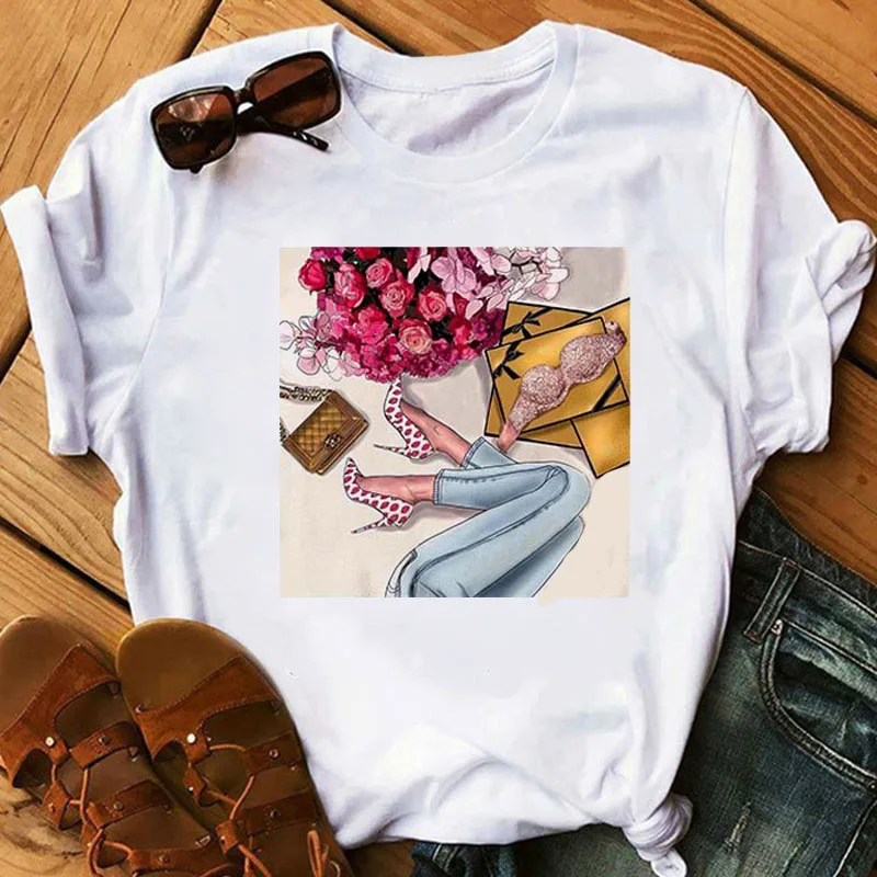 White T Shirt Women Tops Fashion High Heel Shoes Letter Print Tshirt 2021 Women Shirts Summer Short Sleeve Tee Shirt Femme
White T Shirt Women Tops Fashion High Heel Shoes Letter Print Tshirt 2021 Women Shirts Summer Short Sleeve Tee Shirt Femme