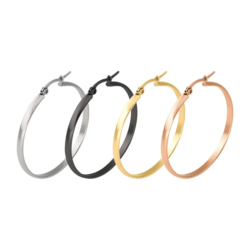 European and American fashion Stainless arc surface large earrings stainless steel wide edge big ring trend ear clip
European and American fashion Stainless arc surface large earrings stainless steel wide edge big ring trend ear clip