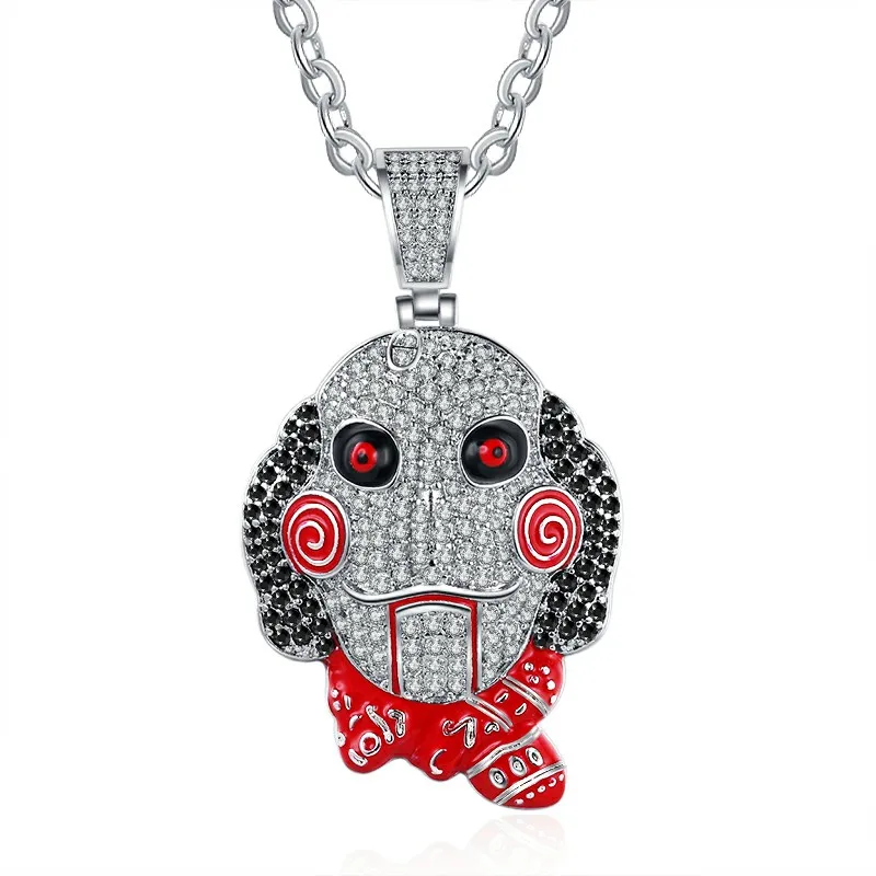 Wholesale Clown Pendant Personality Hip Hop Jewelry Ice Out pendant Necklace Chain Men and Women
Wholesale Clown Pendant Personality Hip Hop Jewelry Ice Out pendant Necklace Chain Men and Women