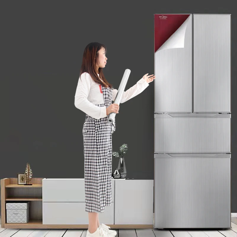 Brushed Vinyl Peel and Stick Wallpaper Decorative Stainless Steel Contact Paper for Countertops Cabinets Appliances Refrigerator
Brushed Vinyl Peel and Stick Wallpaper Decorative Stainless Steel Contact Paper for Countertops Cabinets Appliances Refrigerator
