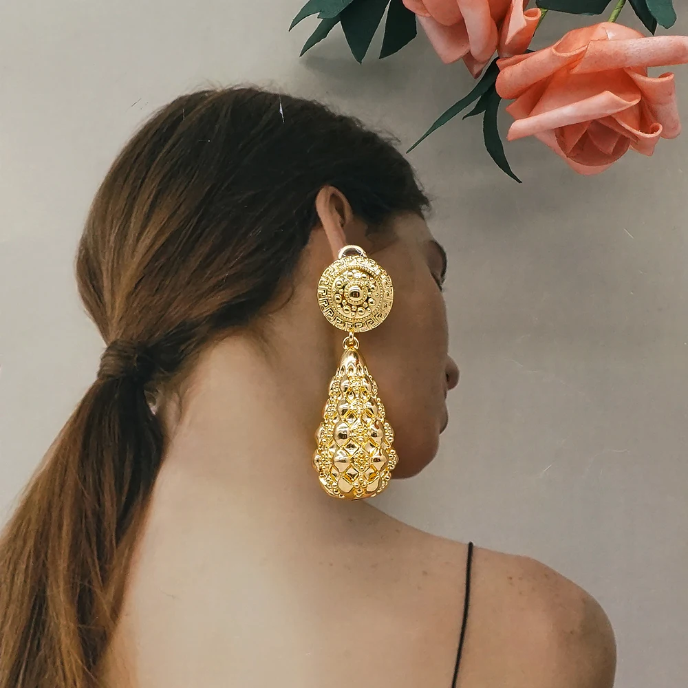 african earrings women jewelry high quality earrings gold statement earrings for women 18k gold plated Z461, 2 colors
african earrings women jewelry high quality earrings gold statement earrings for women 18k gold plated Z461, 2 colors