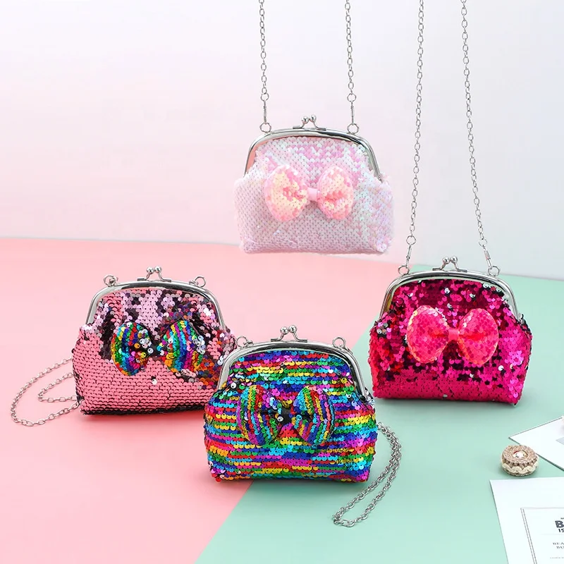 Pu Polyester Bow Tie Children's Cute Shoulder Card Storage Sequin Coin Purse Mini Bag, Customized
Pu Polyester Bow Tie Children's Cute Shoulder Card Storage Sequin Coin Purse Mini Bag, Customized
