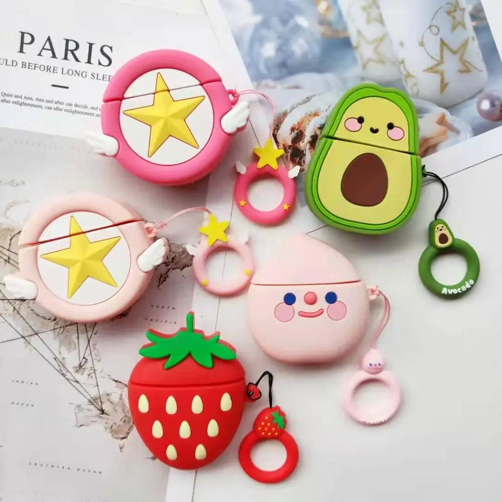 Wireless Earphone Case for Airpods 1 2 Cute Cardcaptor Sakura Strawberry Cartoon Wireless Cover, Colorful
Wireless Earphone Case for Airpods 1 2 Cute Cardcaptor Sakura Strawberry Cartoon Wireless Cover, Colorful