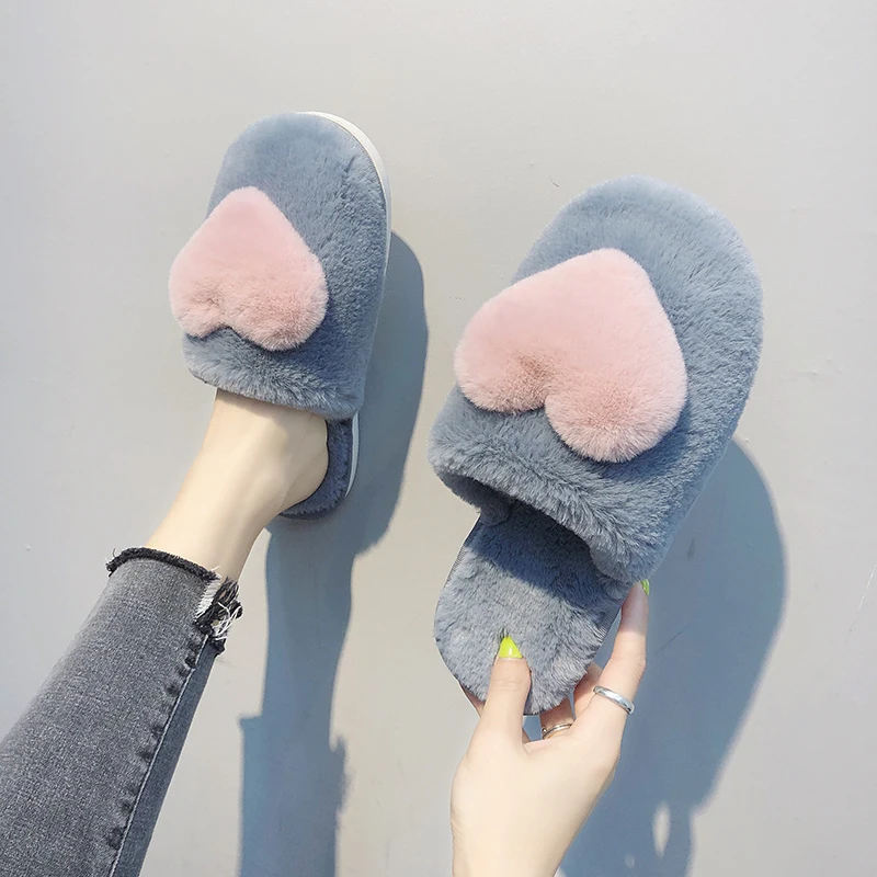 Women's home lovely leisure warm breathable Plush wool comfortable outdoor slippers 
Women's home lovely leisure warm breathable Plush wool comfortable outdoor slippers