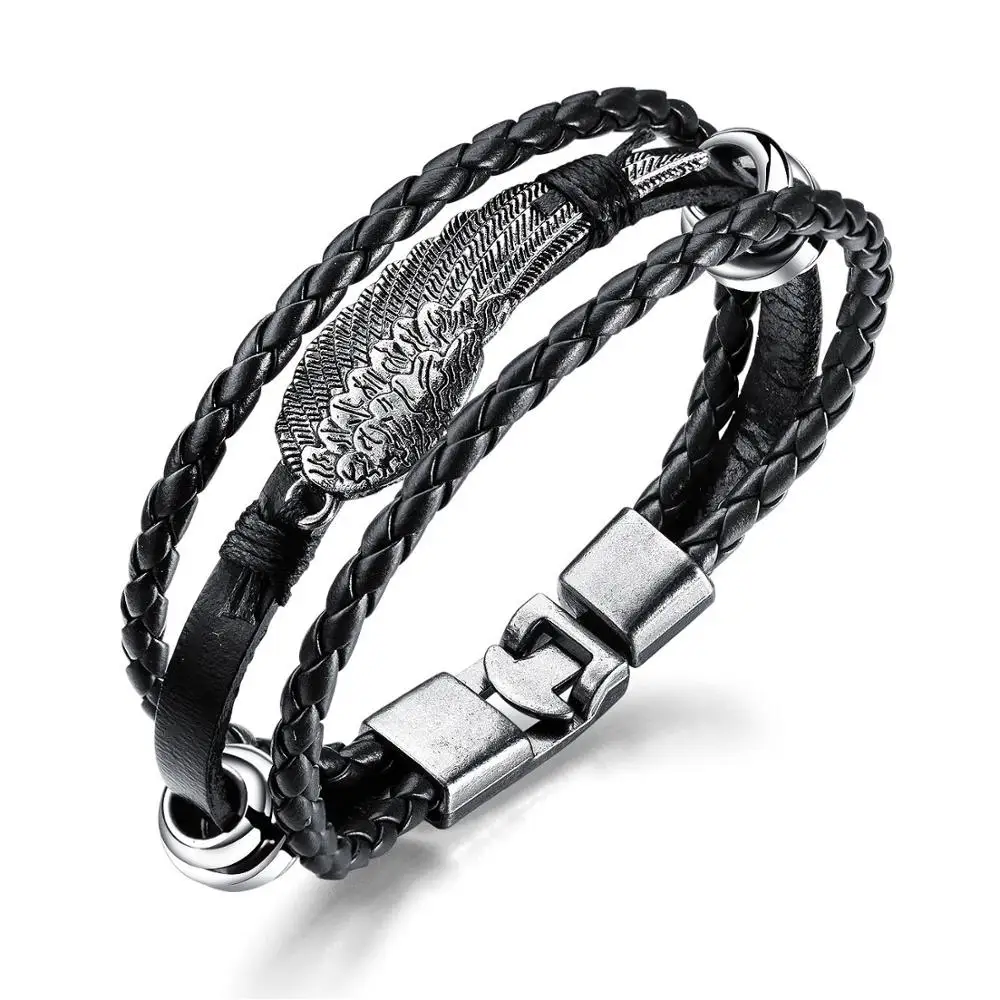 Stainless Steel Bracelet for Men PU Leather Men Bangal Low Moq Men's Stainless Steel Warp Bracelet Dylam jewelry
Stainless Steel Bracelet for Men PU Leather Men Bangal Low Moq Men's Stainless Steel Warp Bracelet Dylam jewelry