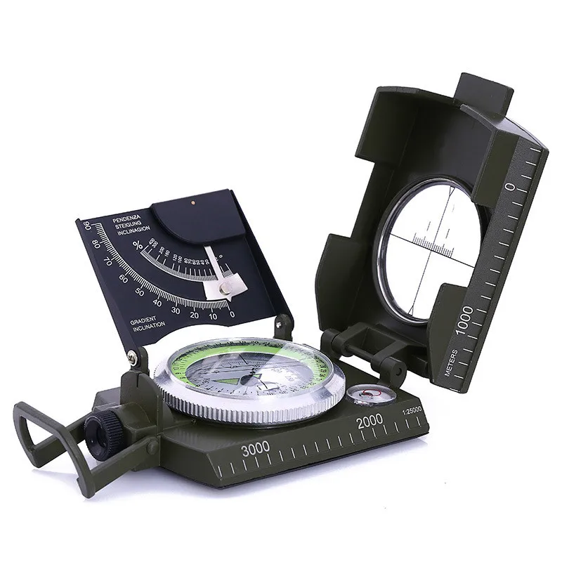 High Quality Army Green Multifunctional Compass Outdoor Sports Adventure Mountain Camping Compass Camping Portable Accessories
High Quality Army Green Multifunctional Compass Outdoor Sports Adventure Mountain Camping Compass Camping Portable Accessories