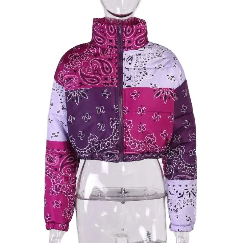 Add Blue And Red Fashion Girls' Jackets Puffer Bubble Crop Coats Thick Bandana Jacket Coat Woman
Add Blue And Red Fashion Girls' Jackets Puffer Bubble Crop Coats Thick Bandana Jacket Coat Woman